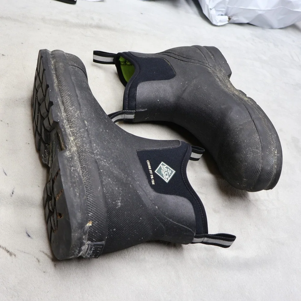 Muck Unisex M9 W10 Work Boots Black Rubber Steel Toe Waterproof Safety 010021
